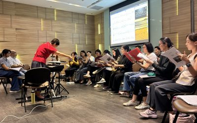 The final stretch! Open rehearsals for the Young Composers Forum concluded on 8 April