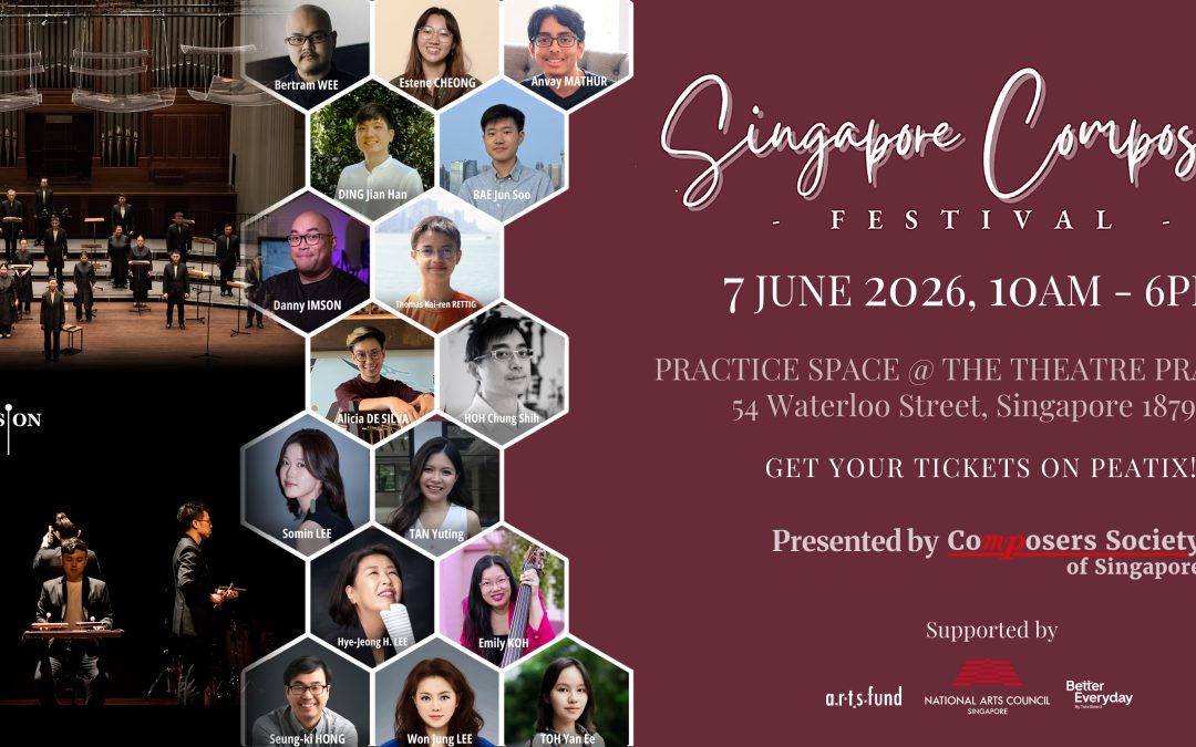 The Singapore Composers Festival is back on 7 June this year!