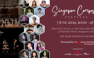 The Singapore Composers Festival is back on 7 June this year!